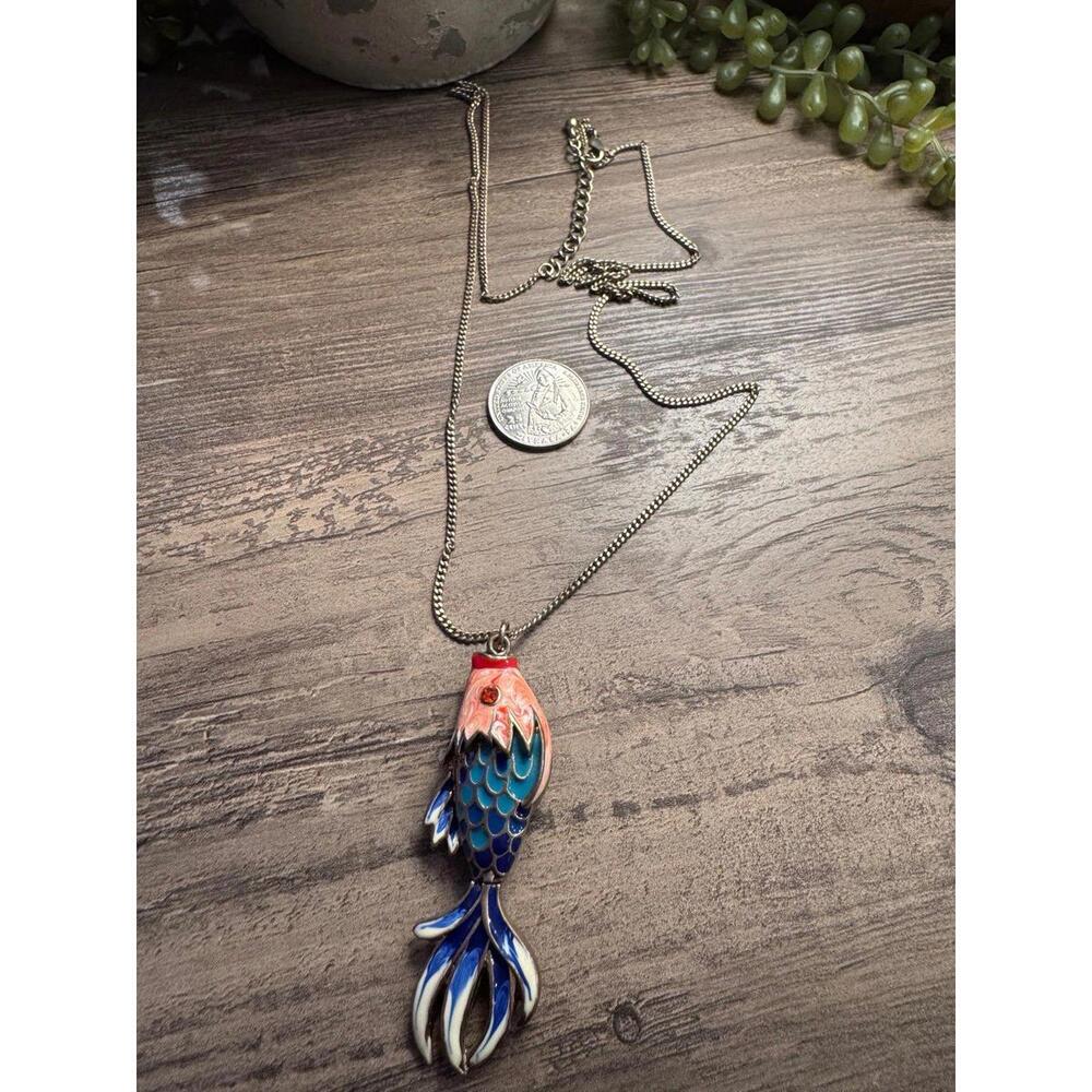 Koi pendant necklace